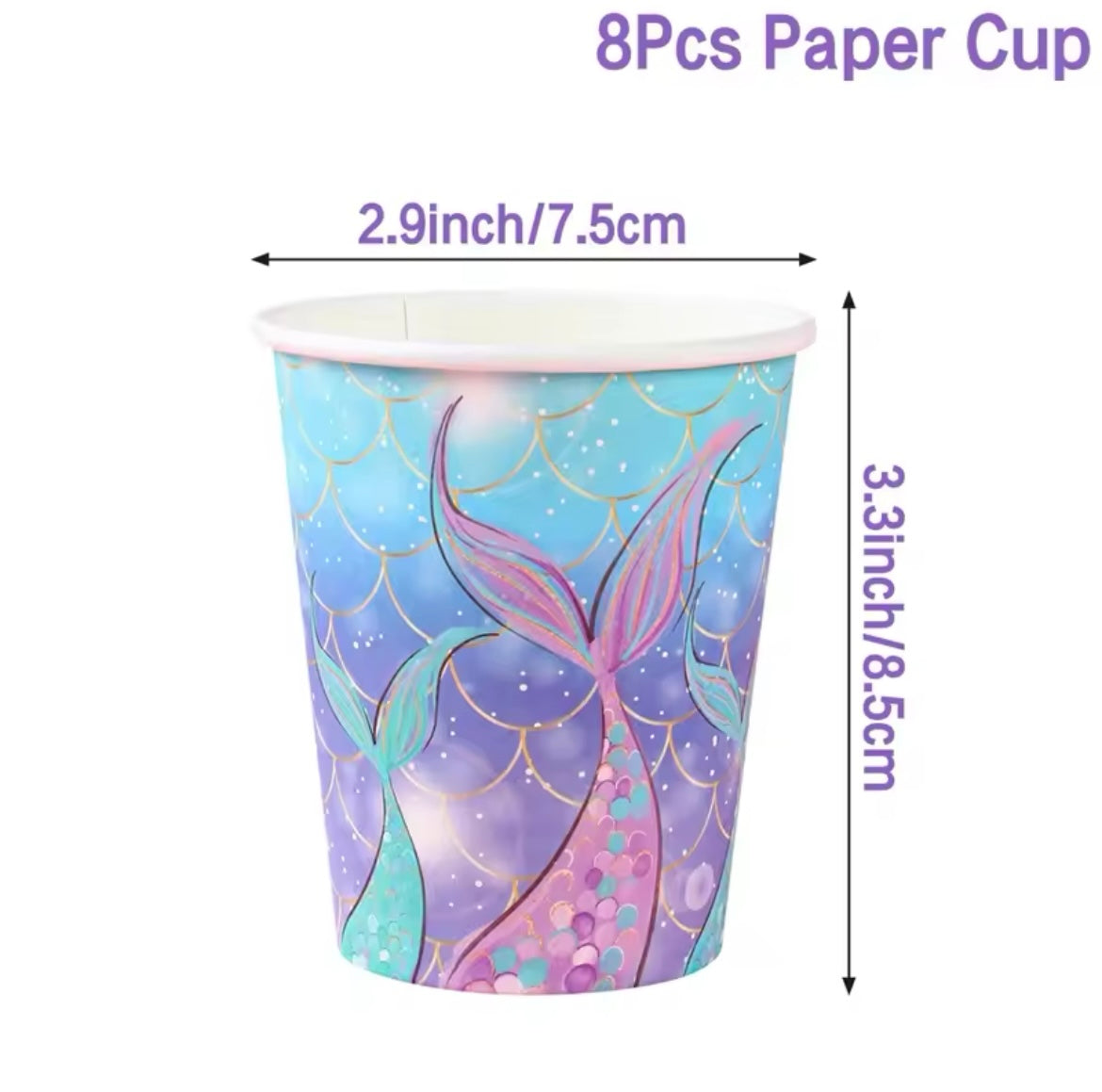 Mermaid Party Mermaid Deep Ocean Tableware Set