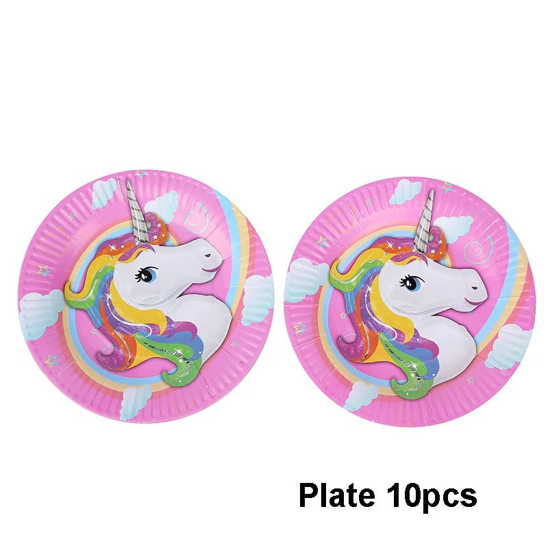 Unicorn Party The Pink Rainbow Complete Party Set 