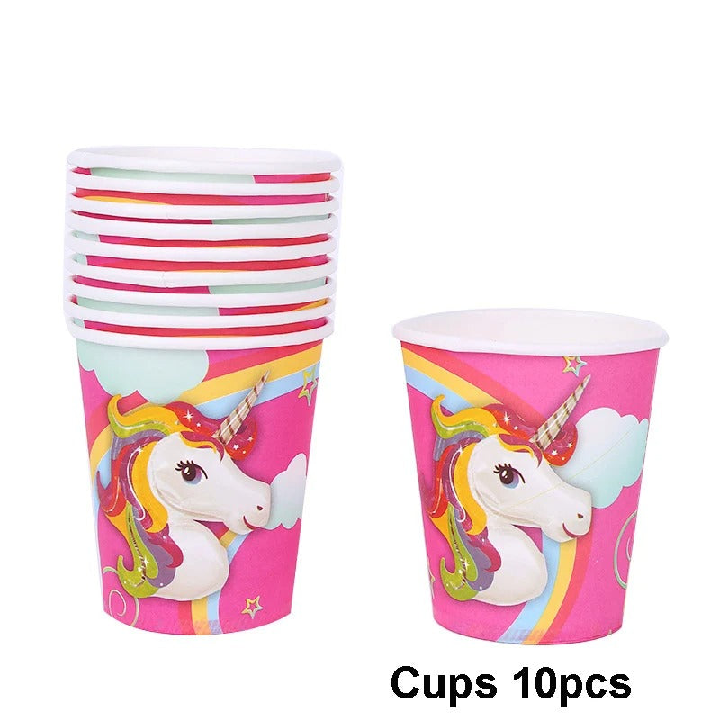 Unicorn Party The Pink Rainbow Complete Party Set 