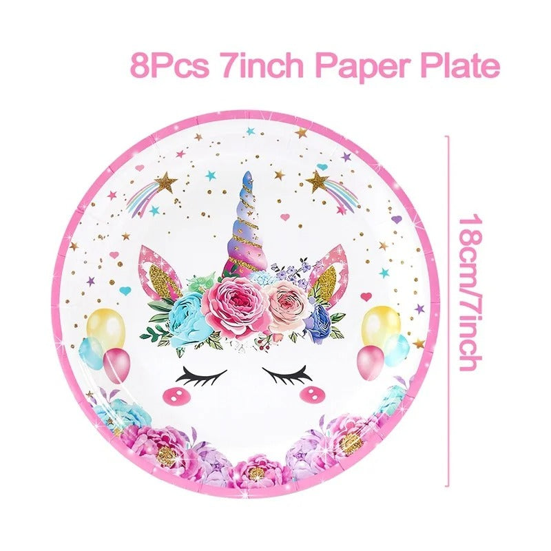 Unicorn Party Complete Tableware Set