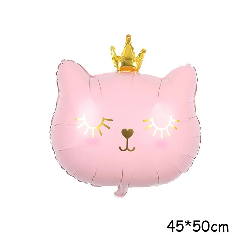 Its All Girly Party Cat Princess Foil Balloon