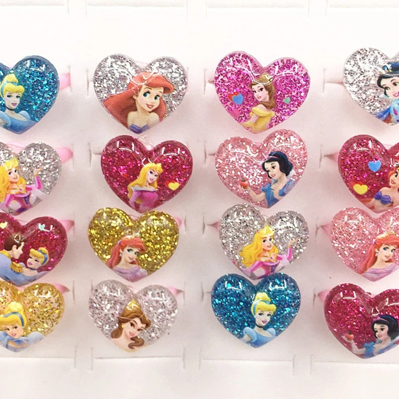 Princess Party Disney Princess Acrylic Rings Party Favours