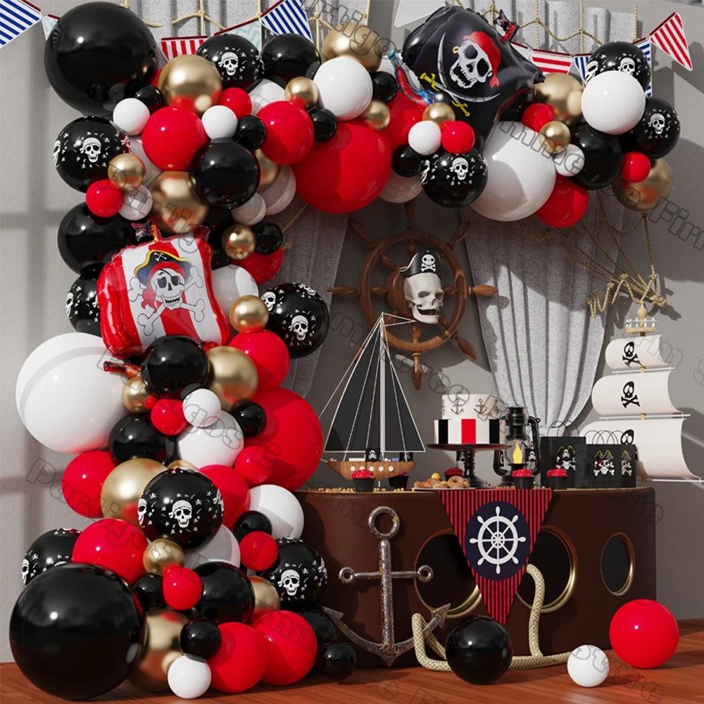 Pirate Party DIY Balloon Arch (107 pieces)