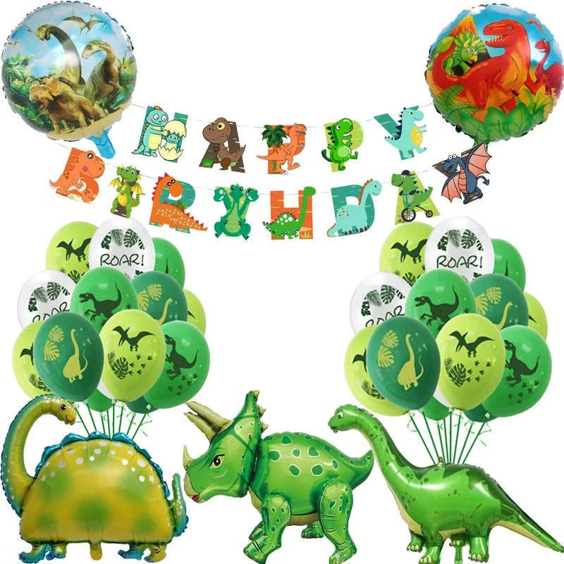 Dinosaur Party Dinosaur Balloon & Banner Full Set