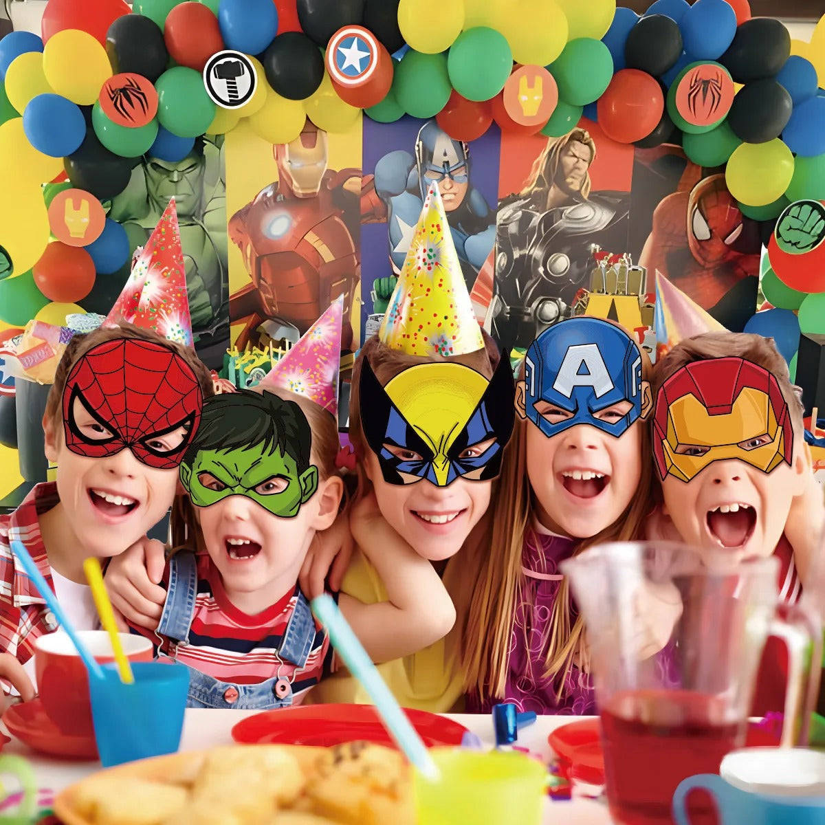 Superhero Party Avengers Costume Masks Party Favours