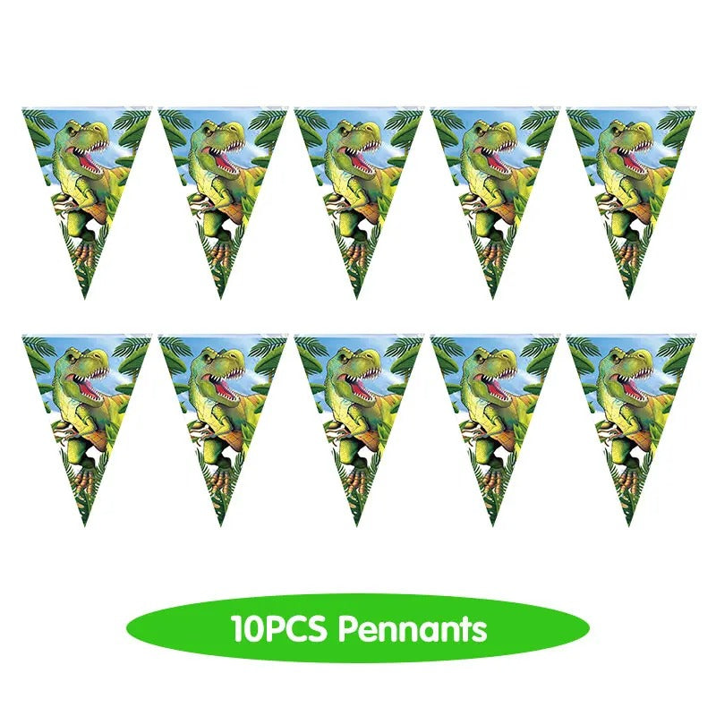Dinosaur Party T-Rex Themed Decorative Bunting
