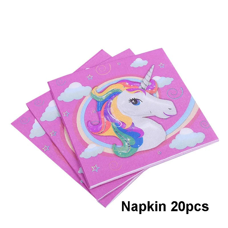 Unicorn Party The Pink Rainbow Complete Party Set 