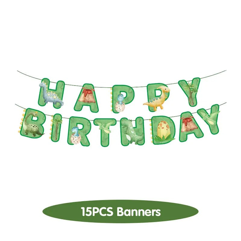 Dinosaur Party Happy Birthday Banner Roar