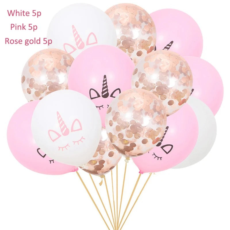 Unicorn Party Balloons (15 pack)