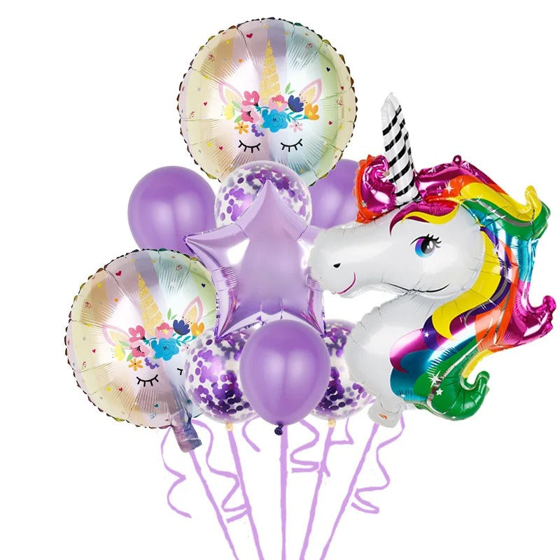 Unicorn Party Unicorn Balloon Sets (10 pieces)