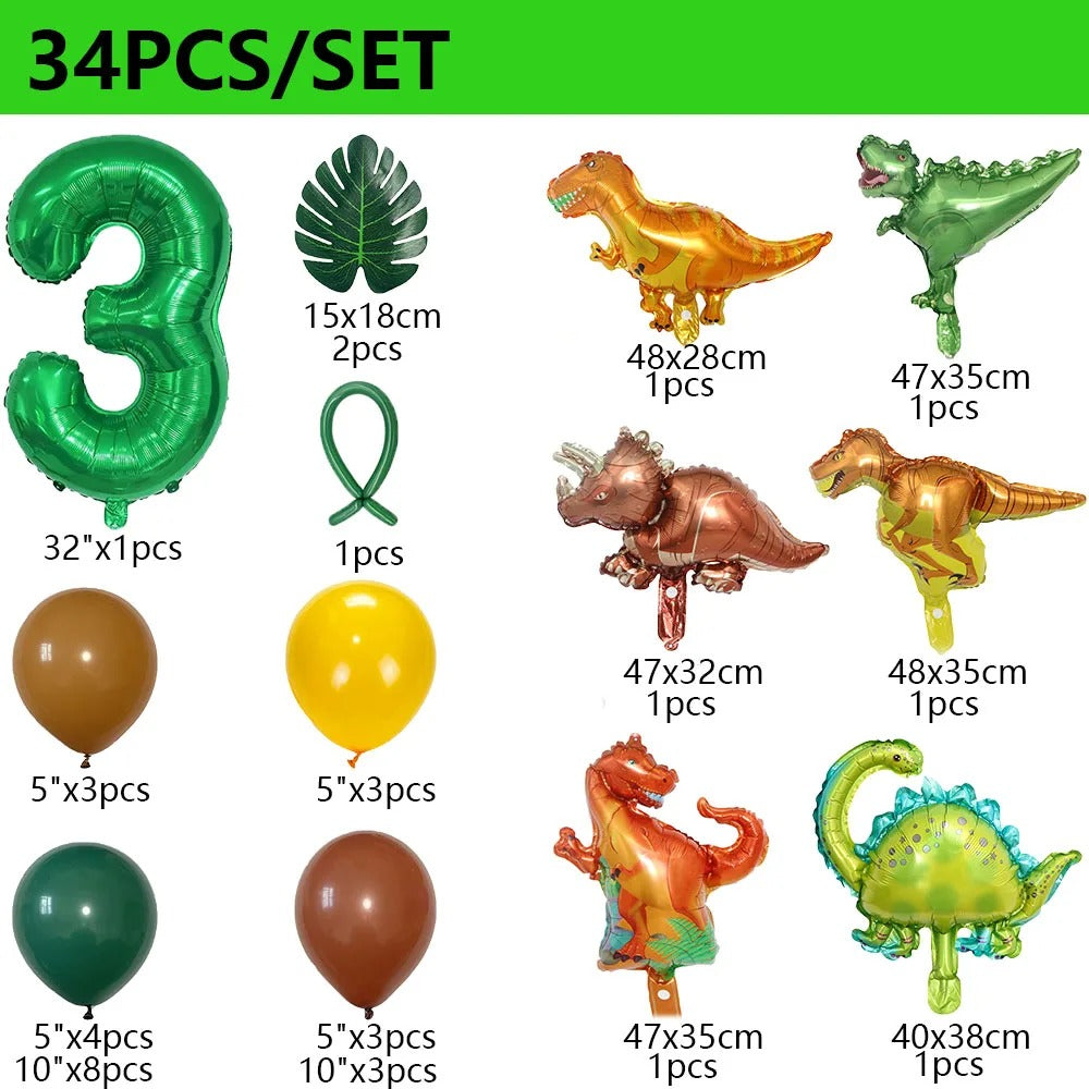 Dinosaur Party Dinosaur Balloon Set
