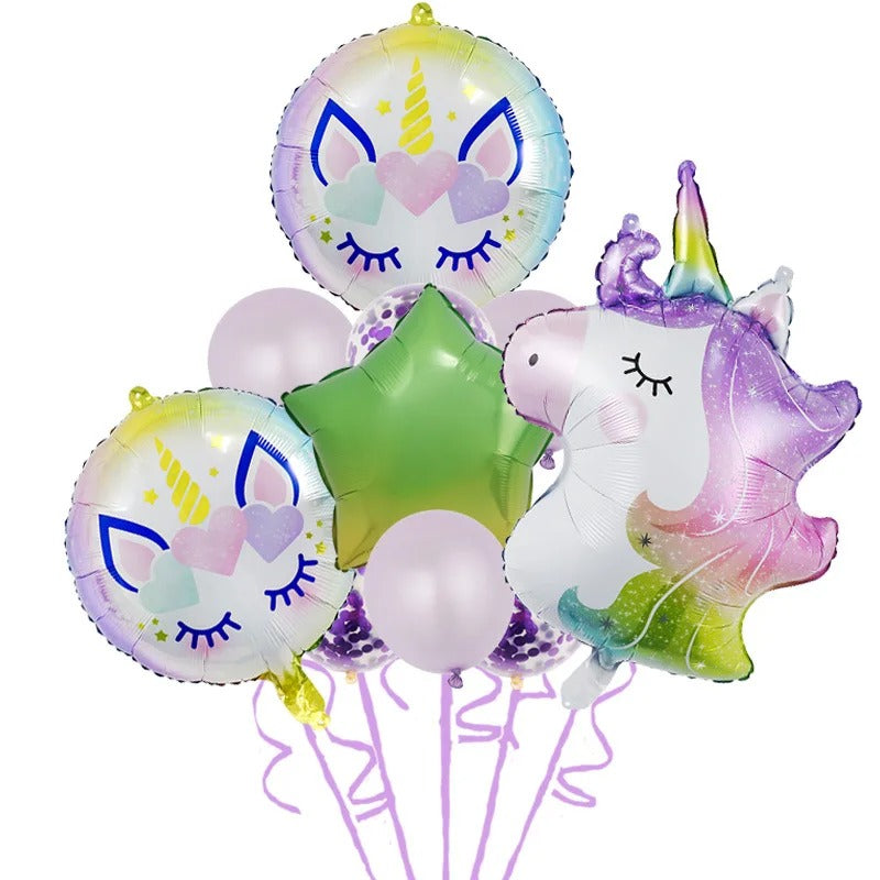 Unicorn Party Unicorn Balloon Sets (10 pieces)