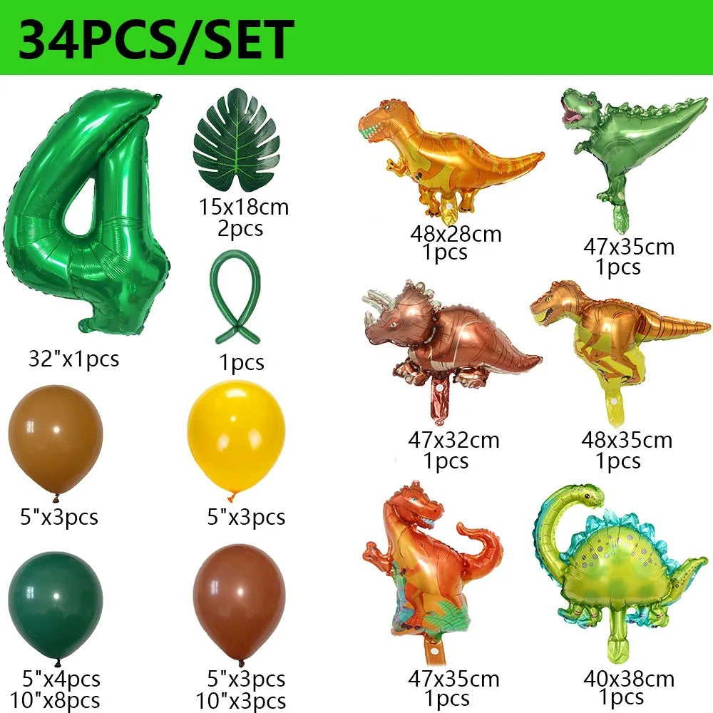 Dinosaur Party Dinosaur Balloon Set