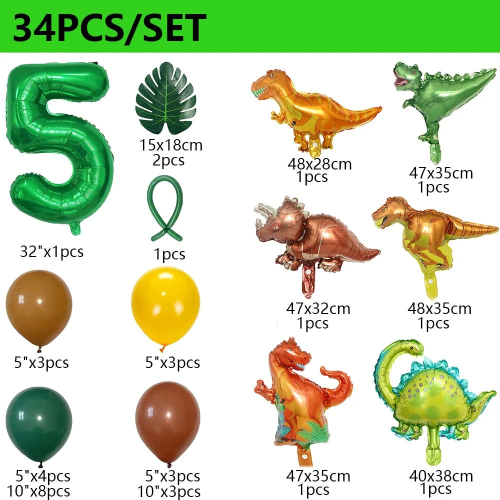 Dinosaur Party Dinosaur Balloon Set