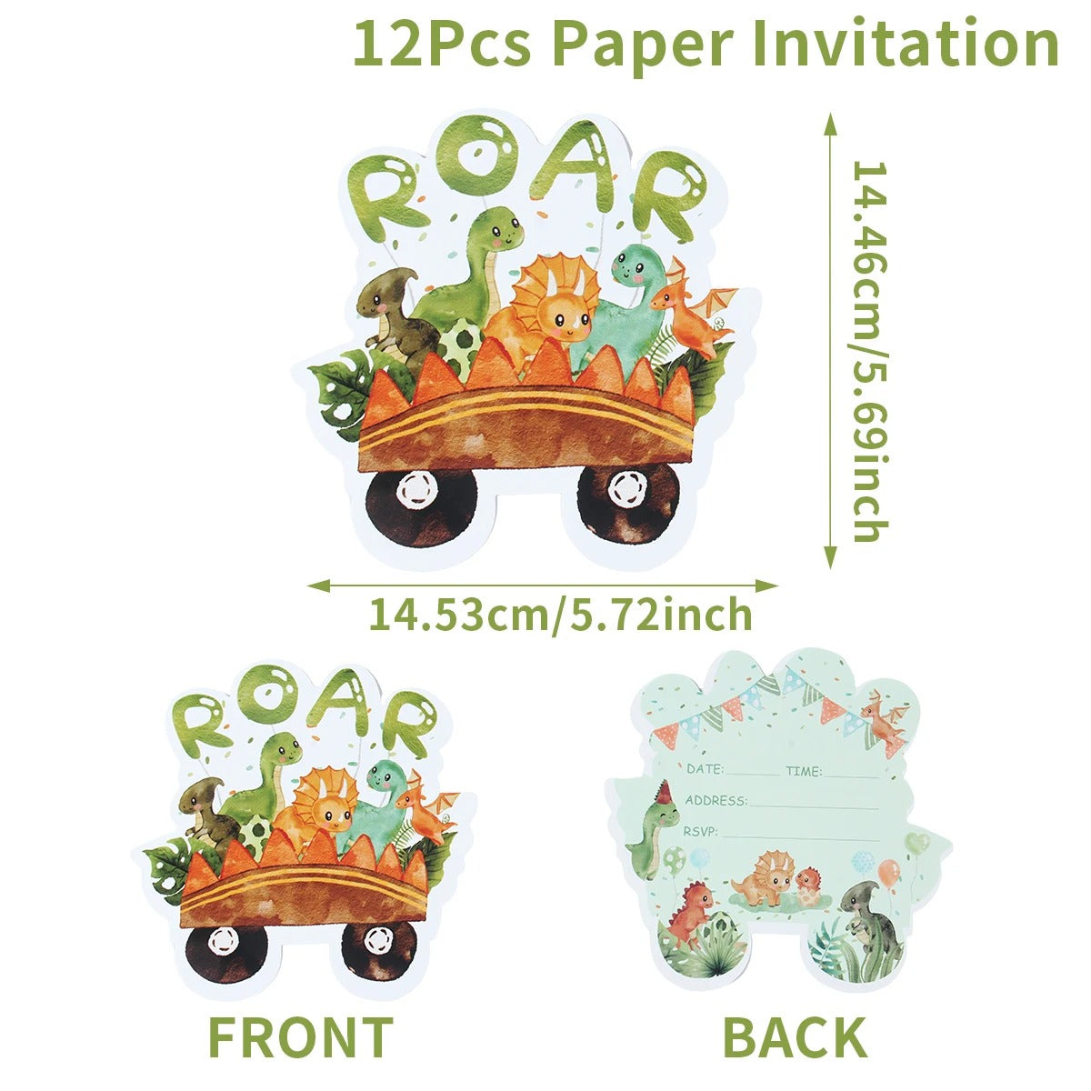 Dinosaur Party Invitations