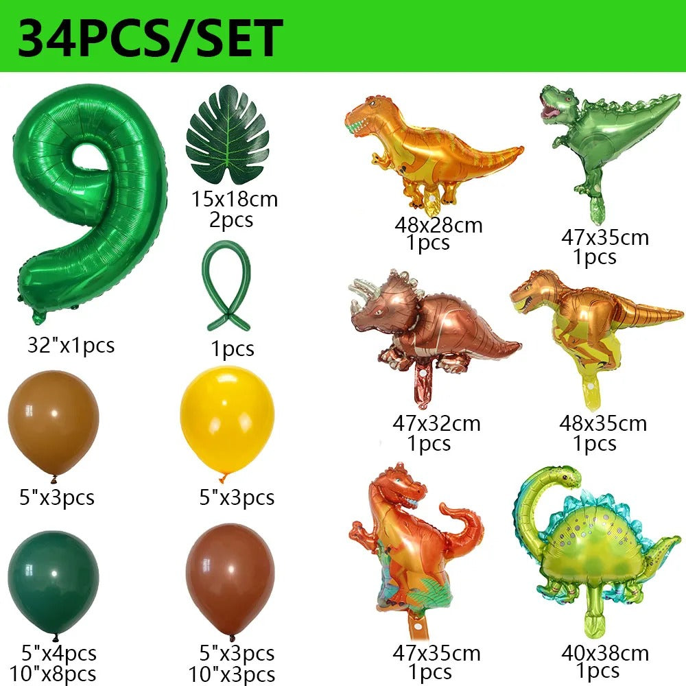 Dinosaur Party Dinosaur Balloon Set