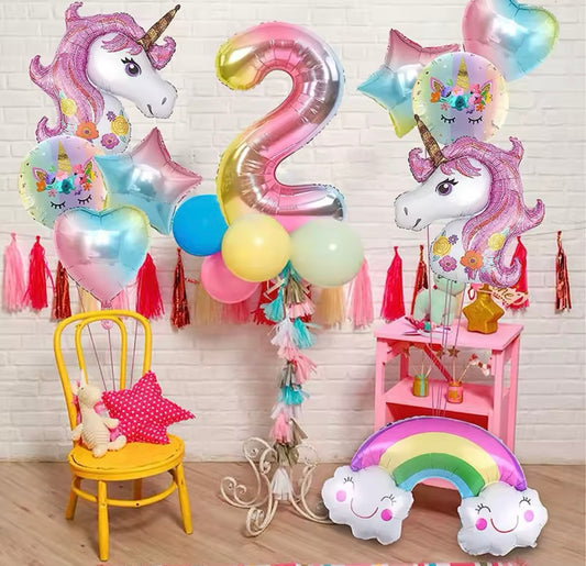 Unicorn Party Balloon Set (10pieces)