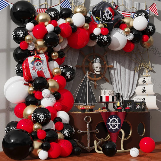 Pirate Party DIY Balloon Arch (107 pieces)