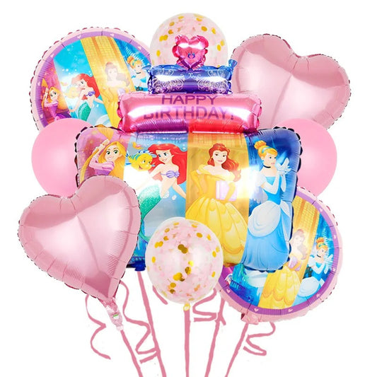 Princess Party Disney Princess Themed Foil Balloon Set (5 pieces)