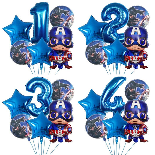 Superhero Party Captain America Balloon Set