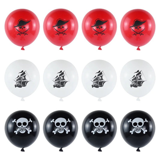 Pirate Themed Balloons (Pack of 12)