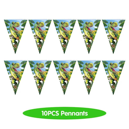 Dinosaur Party T-Rex Themed Decorative Bunting