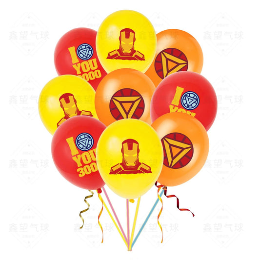 Superhero Party Iron Man 10 Pack of Balloons