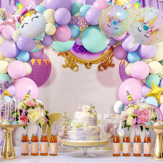 Unicorn Party Unicorn Dreams Balloon Arch Set (142pieces)