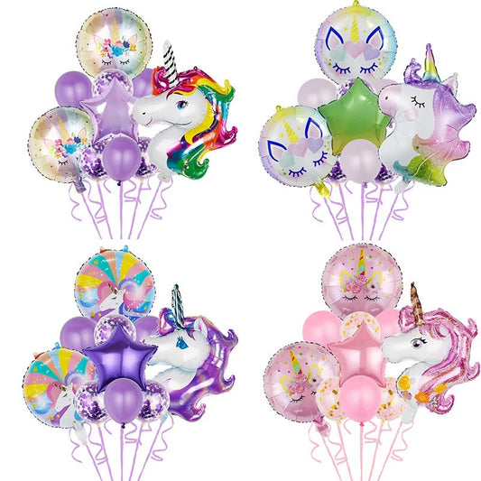 Unicorn Party Unicorn Balloon Sets (10 pieces)