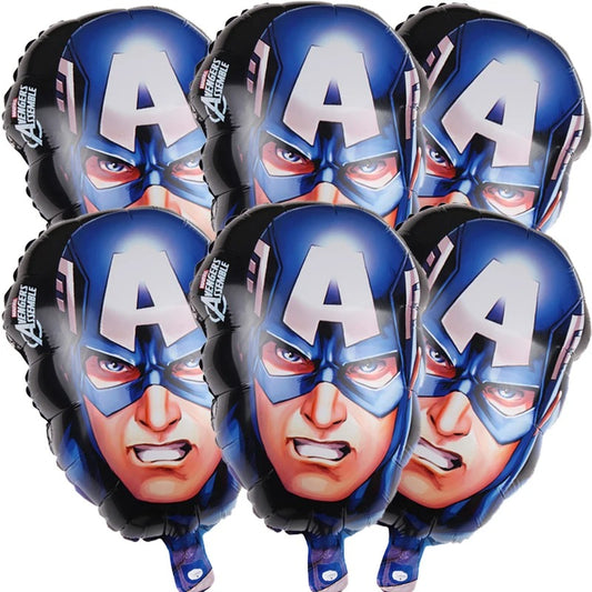 Superhero Party Captain America Foil Balloons