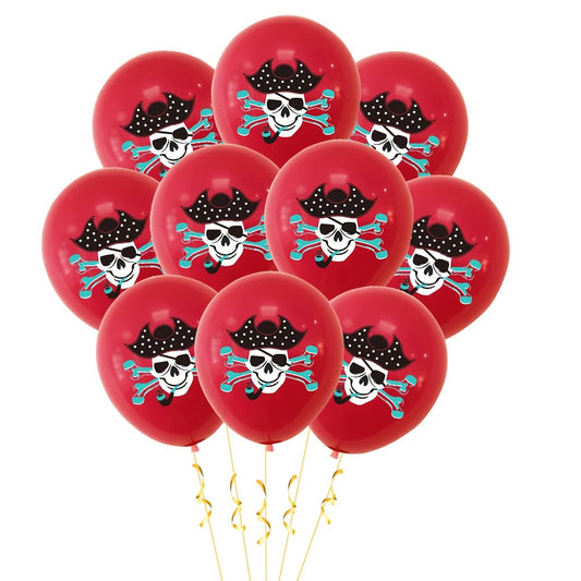 Pirate Party Red Pirate Balloons (pack of 15)