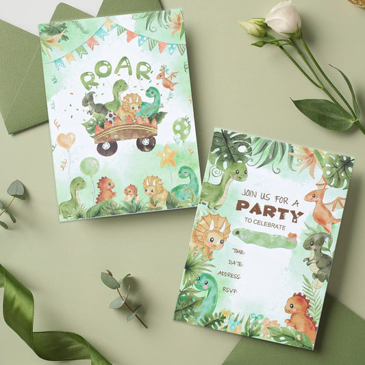 Dinosaur Party Invitations