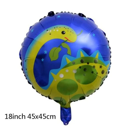 Dinosaur Party Round Foil Balloons